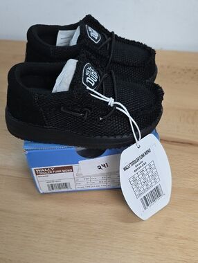 Kids Black Casual Slip-On Shoes Toddler 5
